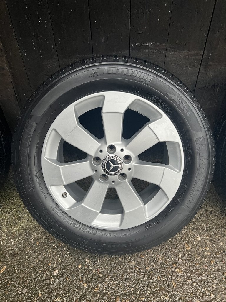 Originele Mercedes ML GLE velgen W166 18” 5x112 winter tpms, Auto-onderdelen, 18 inch, Gebruikt, 255 mm, Banden en Velgen