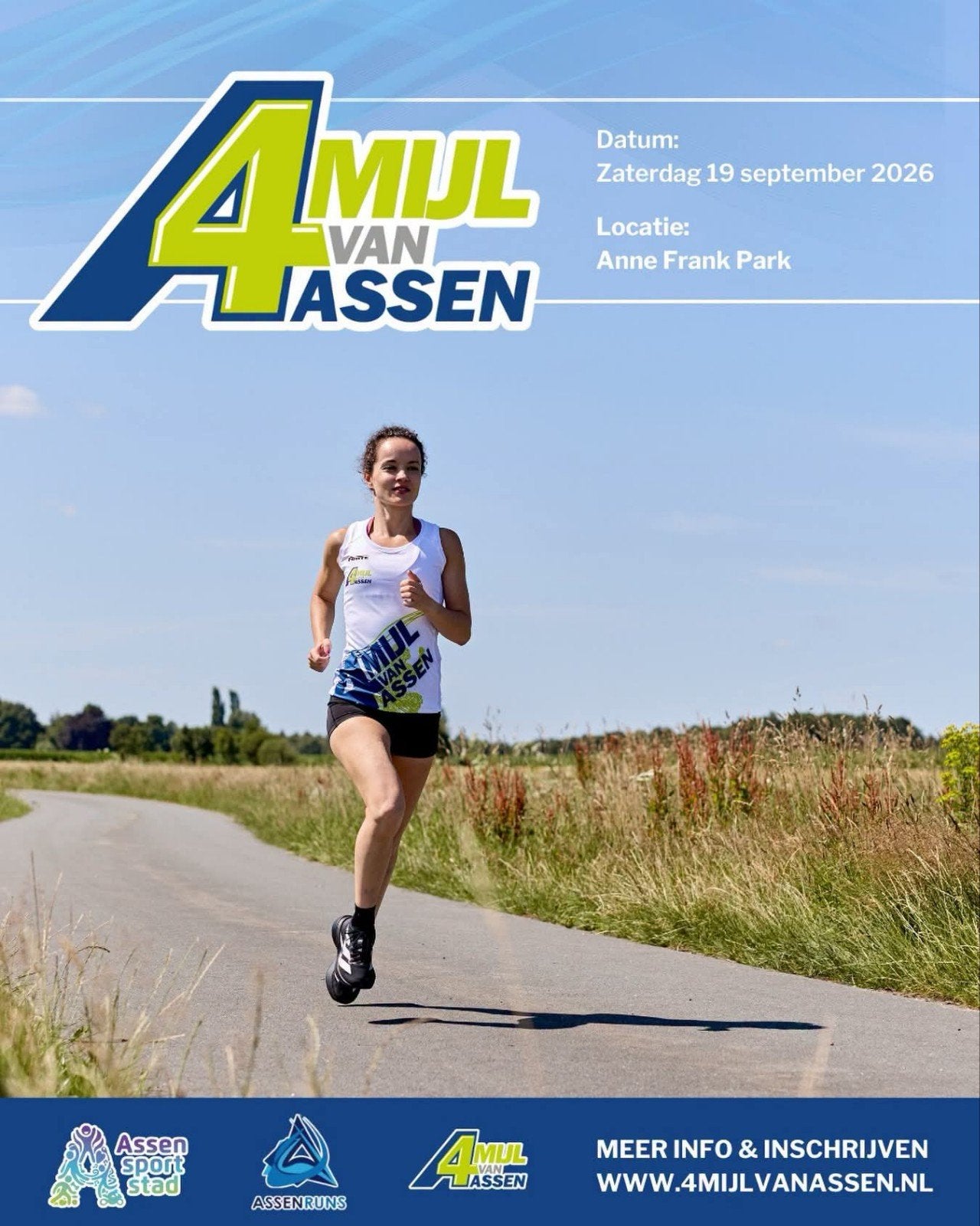 Startbewijs 4 mijl Assen, Eén persoon, September