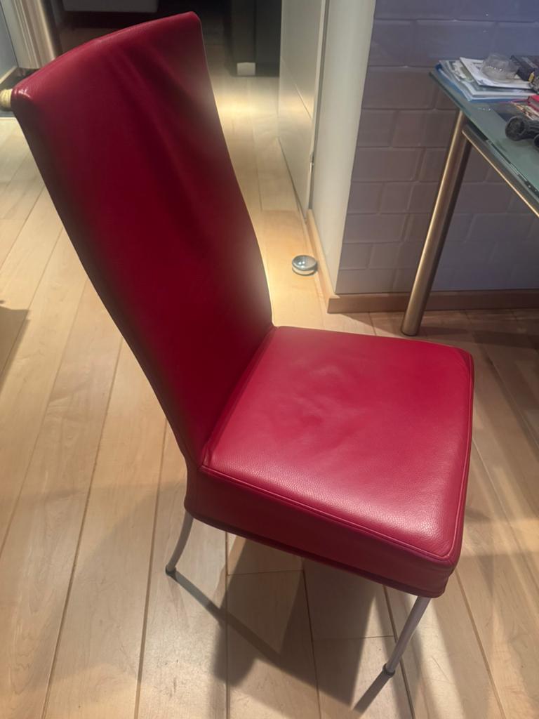 4 stuks stoelen, Huis en Inrichting, Stoelen, Ophalen, Gebruikt, Vier, Metaal