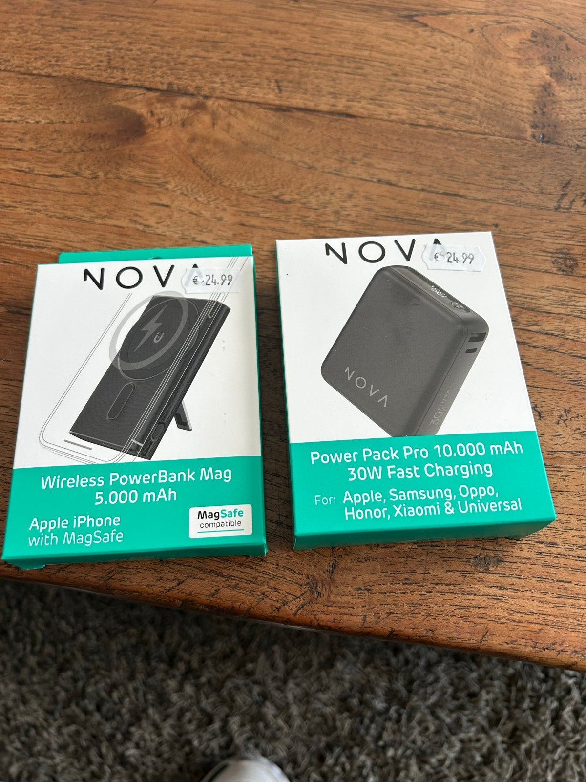 NOVA Powerbank MagSafe 5000 mAh & Power Pack Pro 10000 mAh, Telecommunicatie, Ophalen of Verzenden, Nieuw
