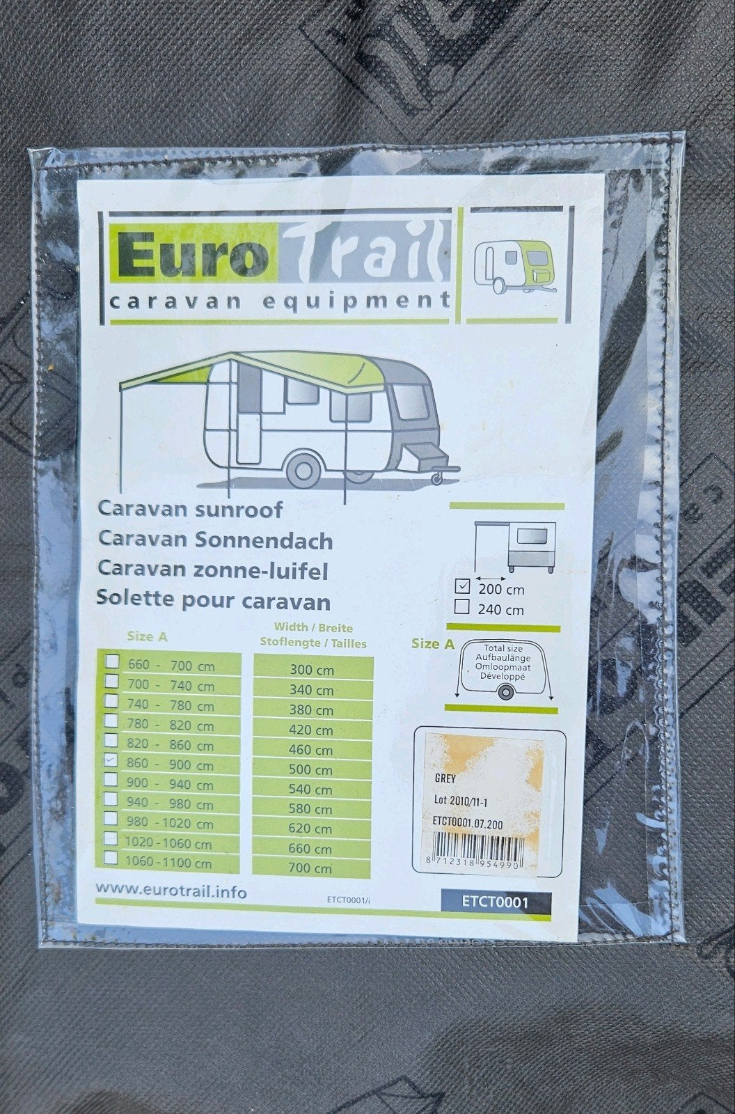 Zonne-luifel voor caravan, Ophalen, Zo goed als nieuw