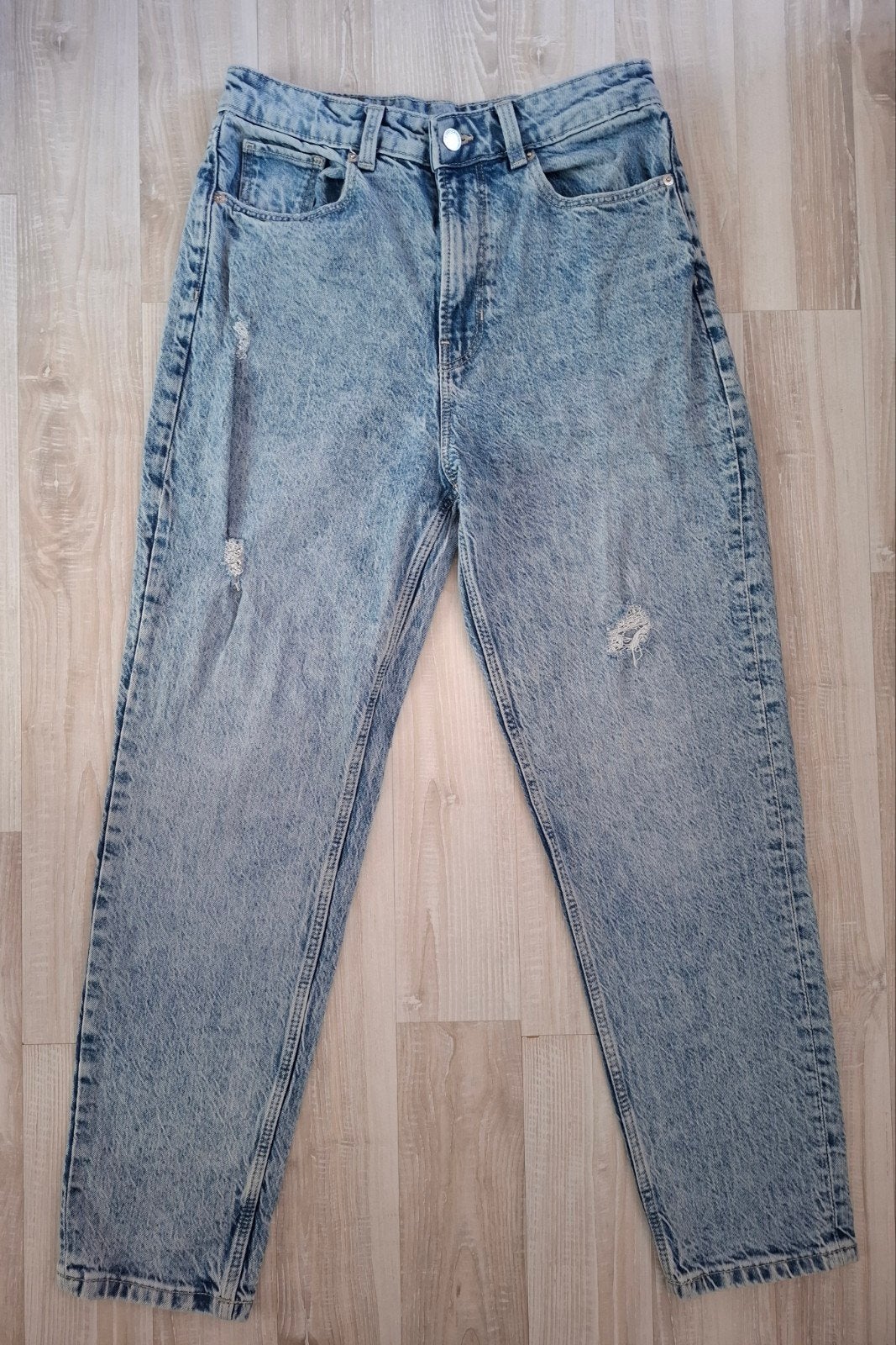 C&A Mom Jeans - Maat 38 (EUR) 99% katoen, Kleding | Dames, Ophalen of Verzenden, Zo goed als nieuw, Blauw, W30 - W32 (confectie 38/40)