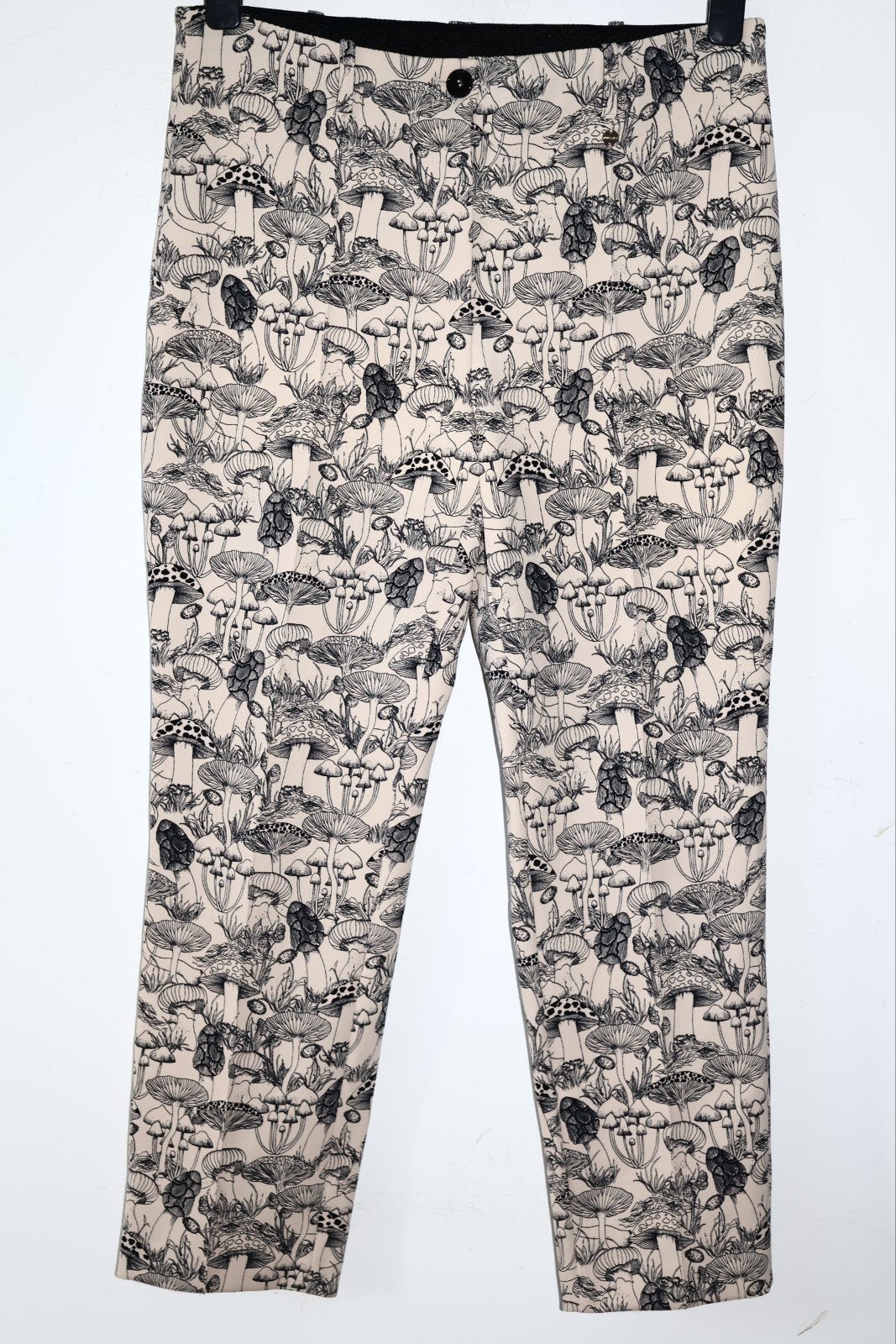 Marccain Broek Maat N 5 (42/XL) met Paddestoelen Print, Beige, Marccain, Ophalen of Verzenden, Lang