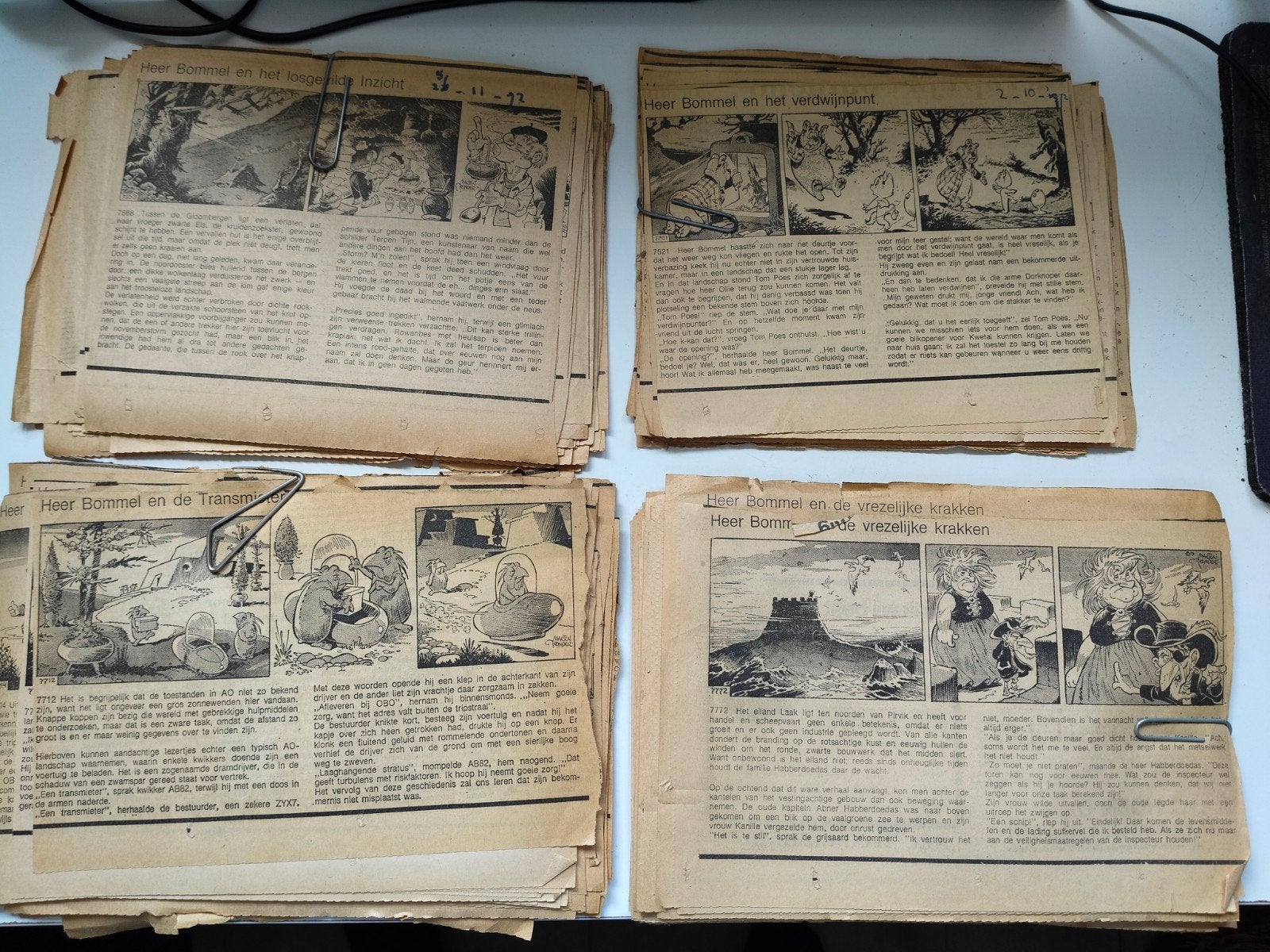 Heer Bommel en Tom Poes krantenstrips (diverse verhalen), Gelezen, Marten Toonder, Verzenden, Meerdere stripboeken