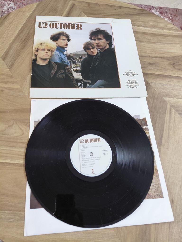 U2 October LP Vinyl - Gebruikt in goede staat, Ophalen of Verzenden, 1980 - 1989, Gebruikt, 12 inch