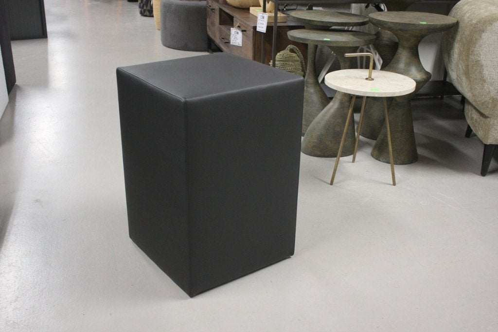 2x vierkante hocker nachtkastje kunstleer antraciet 40x40x60, Ophalen, Minder dan 50 cm, Vierkant, Nieuw