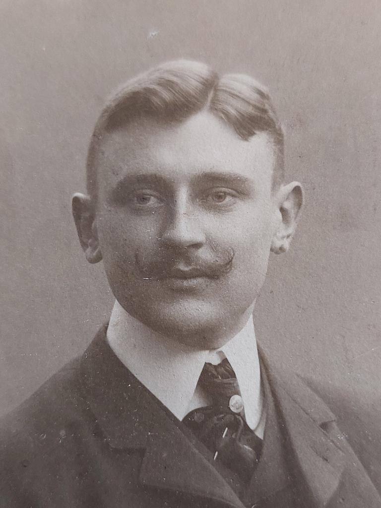 Kleine CDV C Leijenaar, Rotterdam, Verzamelen, Foto's en Prenten, Ophalen of Verzenden