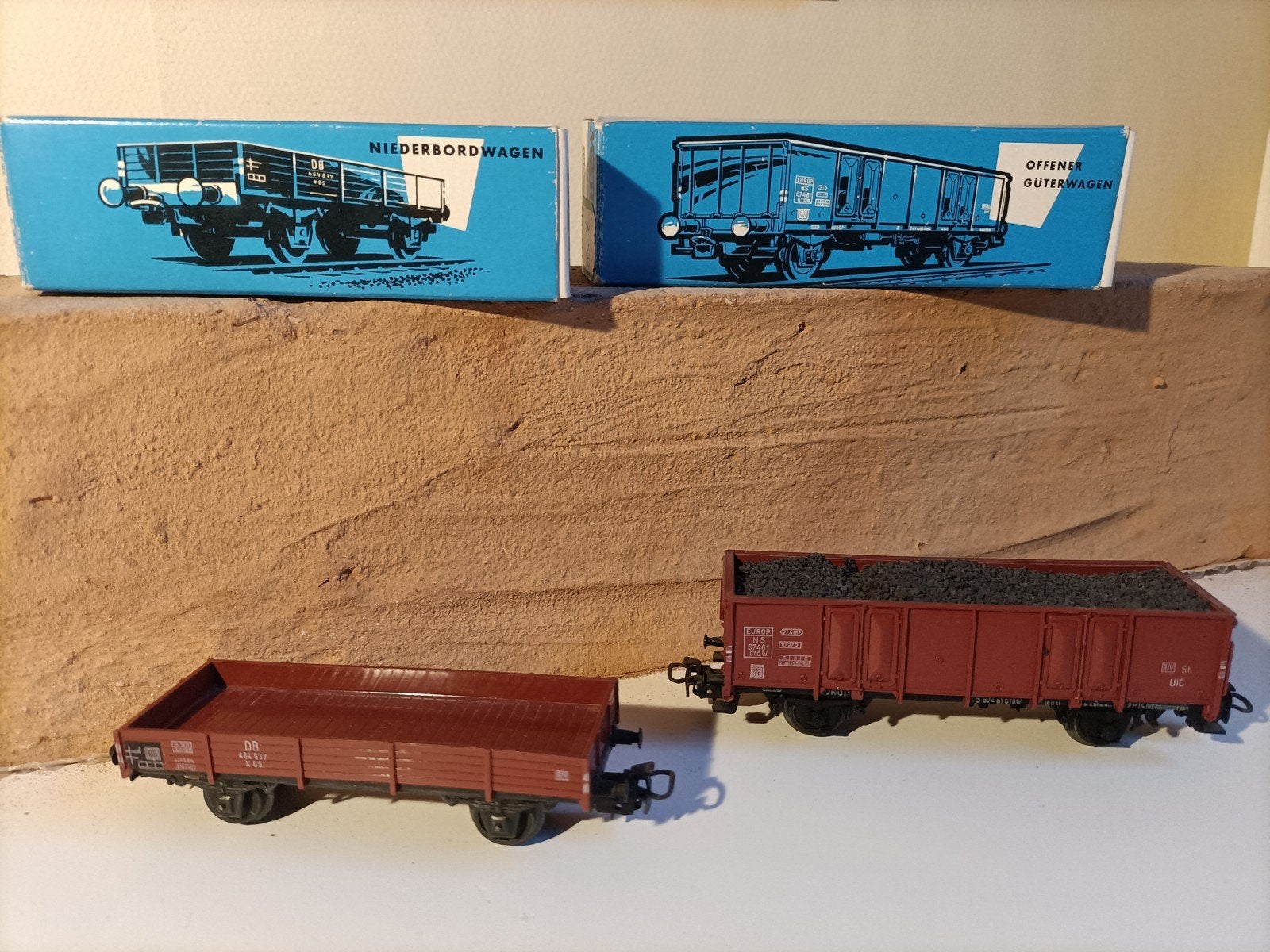 Märklin 4503 en 4639 H0 Goederenwagons in OVP, Wisselstroom, Gebruikt, Wagon, Ophalen of Verzenden