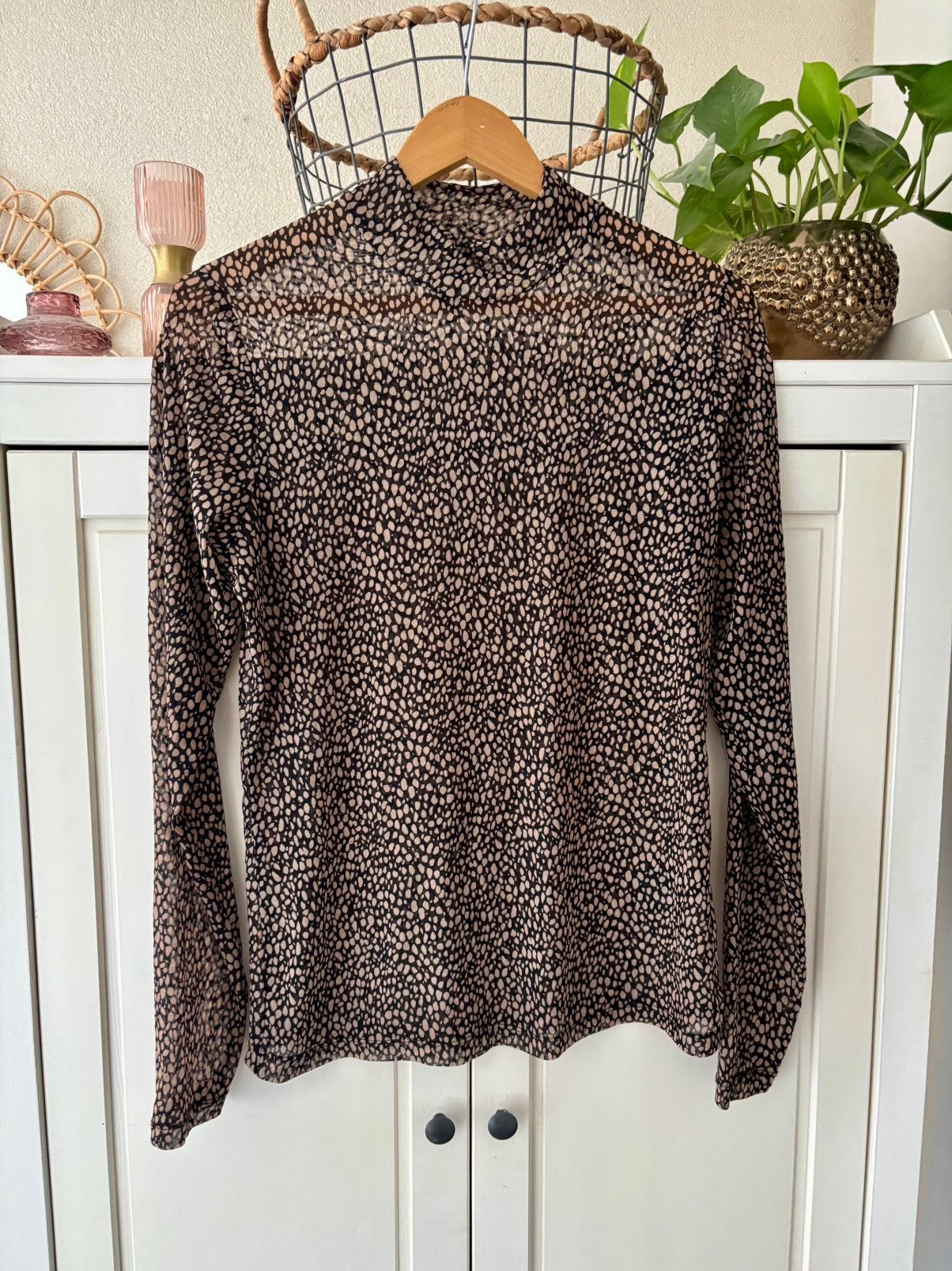 Eksept mesh top maat xl, Kleding | Dames, Tops, Bruin, Maat 42/44 (L), Ophalen of Verzenden, Zo goed als nieuw
