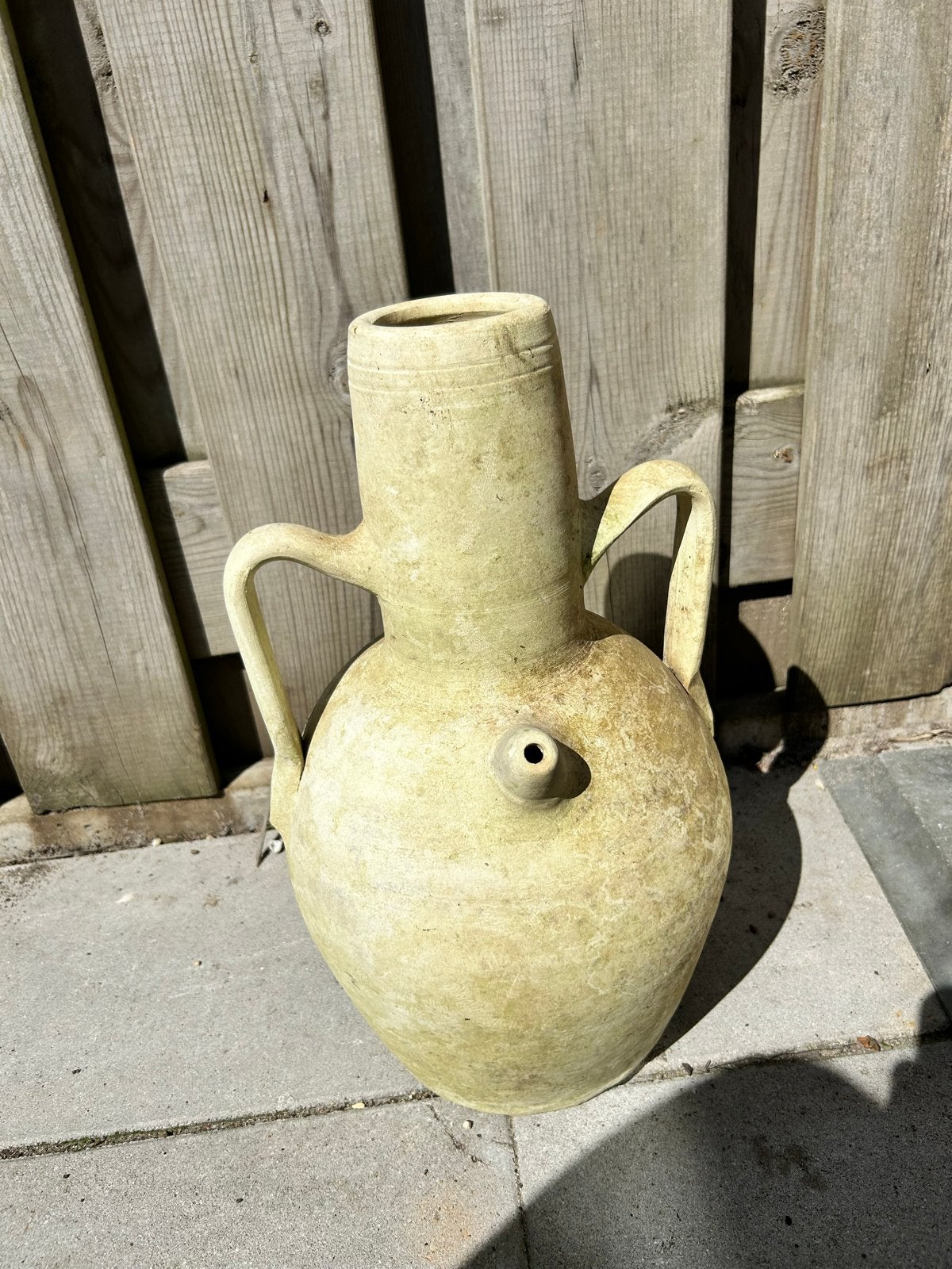Antieke terracotta amfora vaas met handvatten, Ophalen