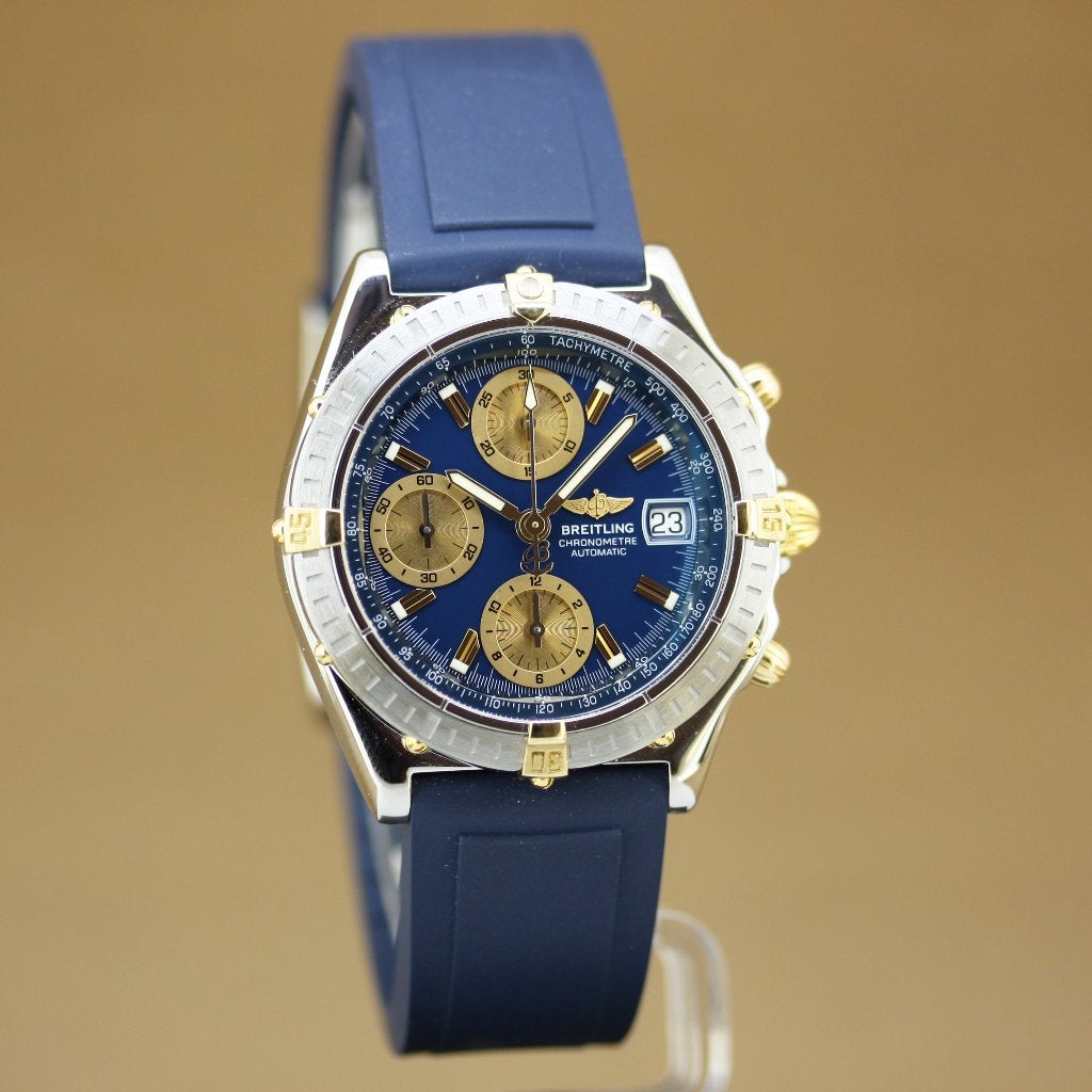Breitling Chronomat Two-Tone B13352, Staal, Breitling, Polshorloge, Kunststof