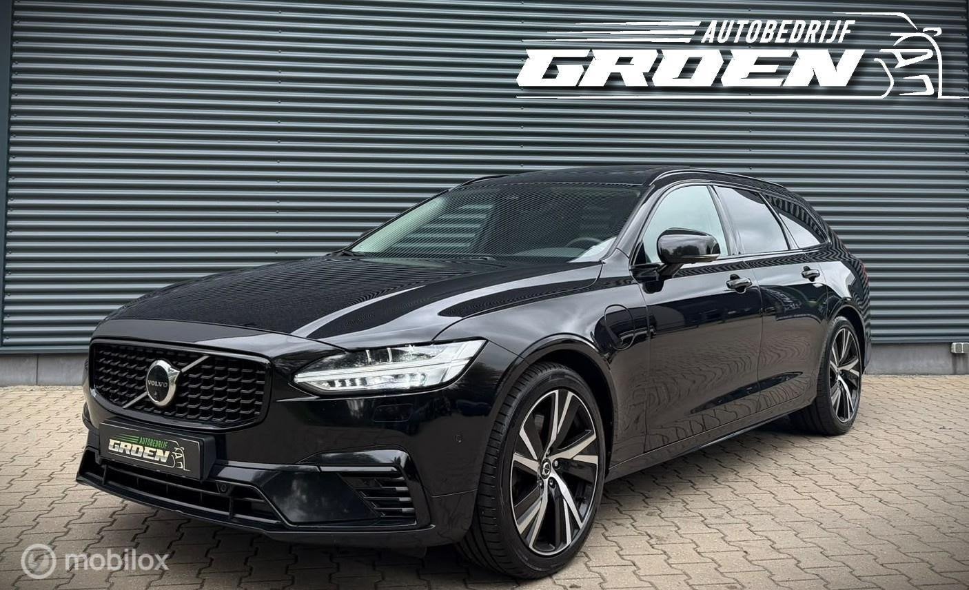 Volvo V90 2.0 T8 Plug-in hybrid AWD Ultimate Dark PANO|ACC|, Auto's, Automaat, Zwart, 4 cilinders, 1969 cc