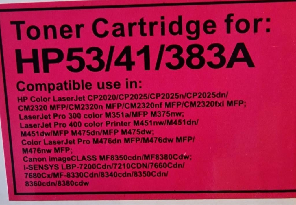 4 Toner Cartridges - HP53/41/383A, Computers en Software, Ophalen of Verzenden, Nieuw, Toner, ProPart