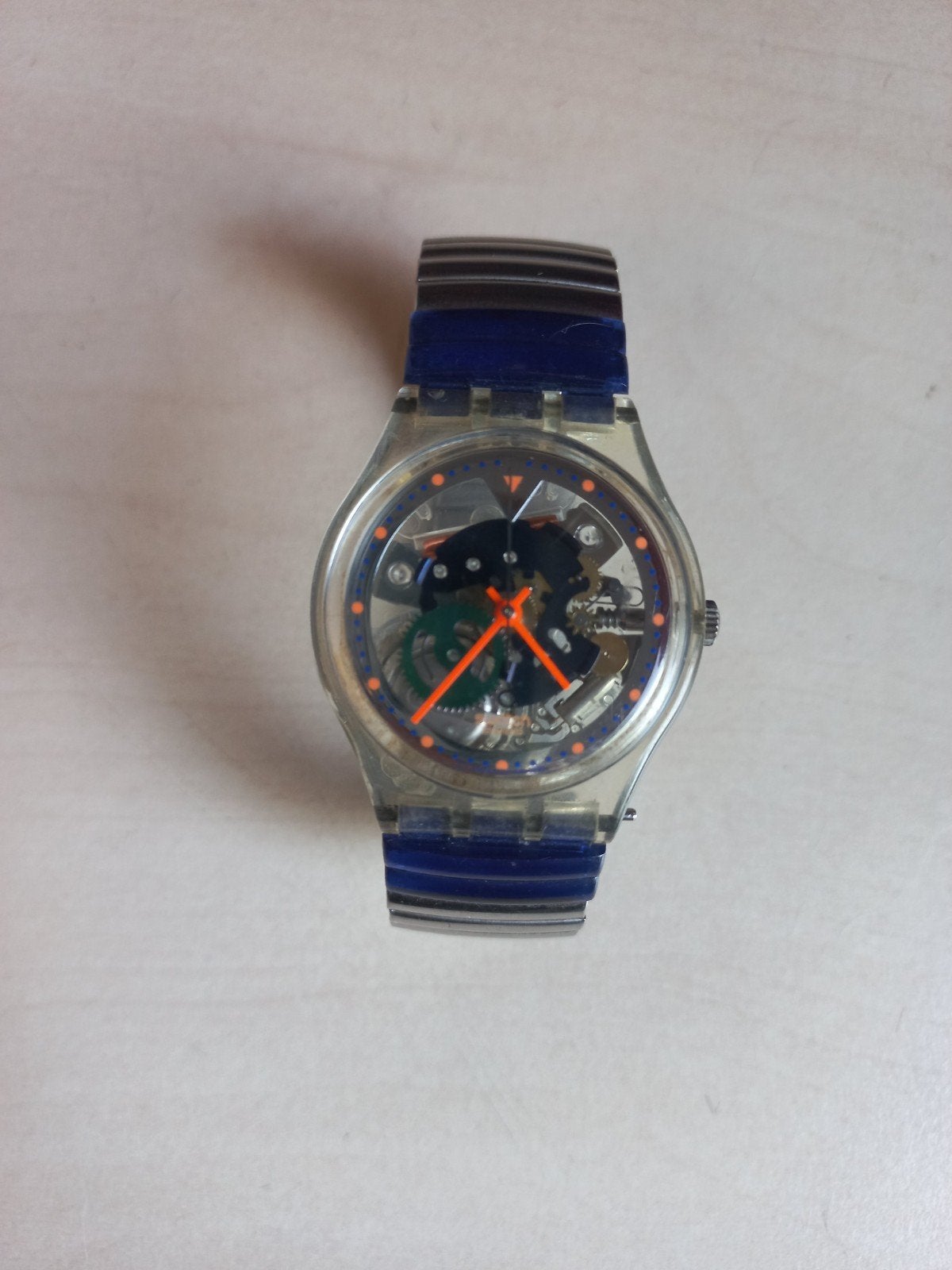 Swatch color fish gk215  1995 horloge vintage, Kunststof, Gebruikt, Polshorloge, Ophalen of Verzenden