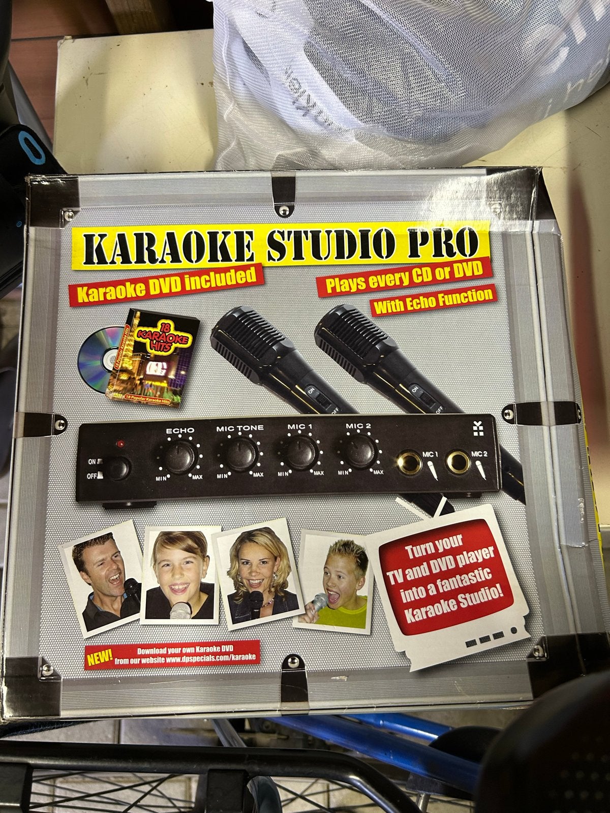 Karaoke Studio Pro - Complete set met 2 microfoons, Ophalen, Gebruikt, Complete set