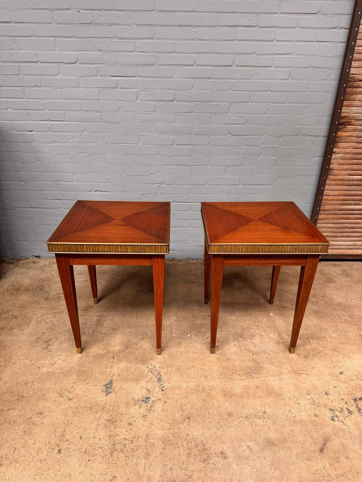 Vintage Art Deco tafeltjes van notenhout, Ophalen of Verzenden, Zo goed als nieuw