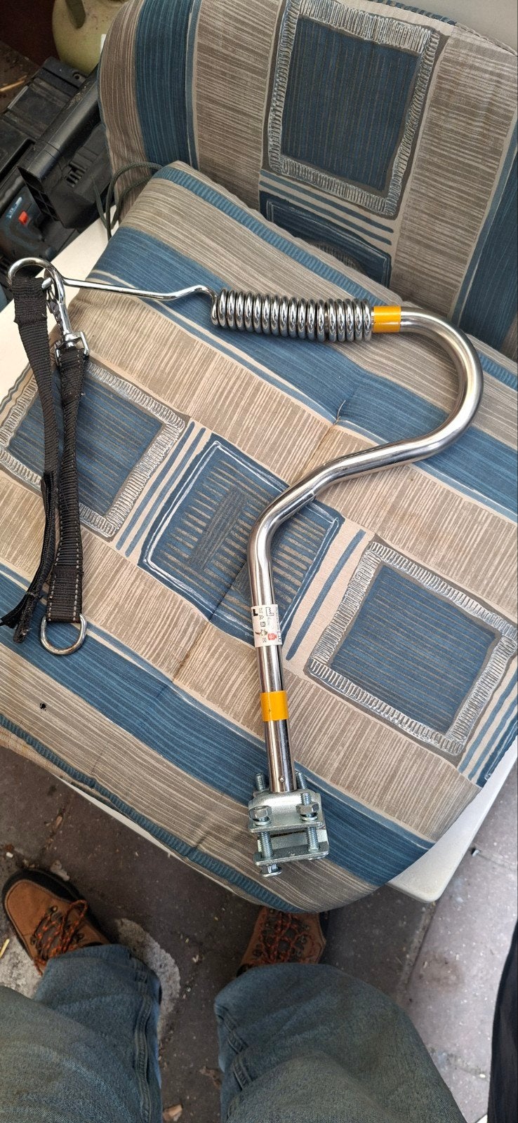 Hondenfietsbeugel met veer - Veilig en comfortabel, Ophalen, Gebruikt, Onbekend