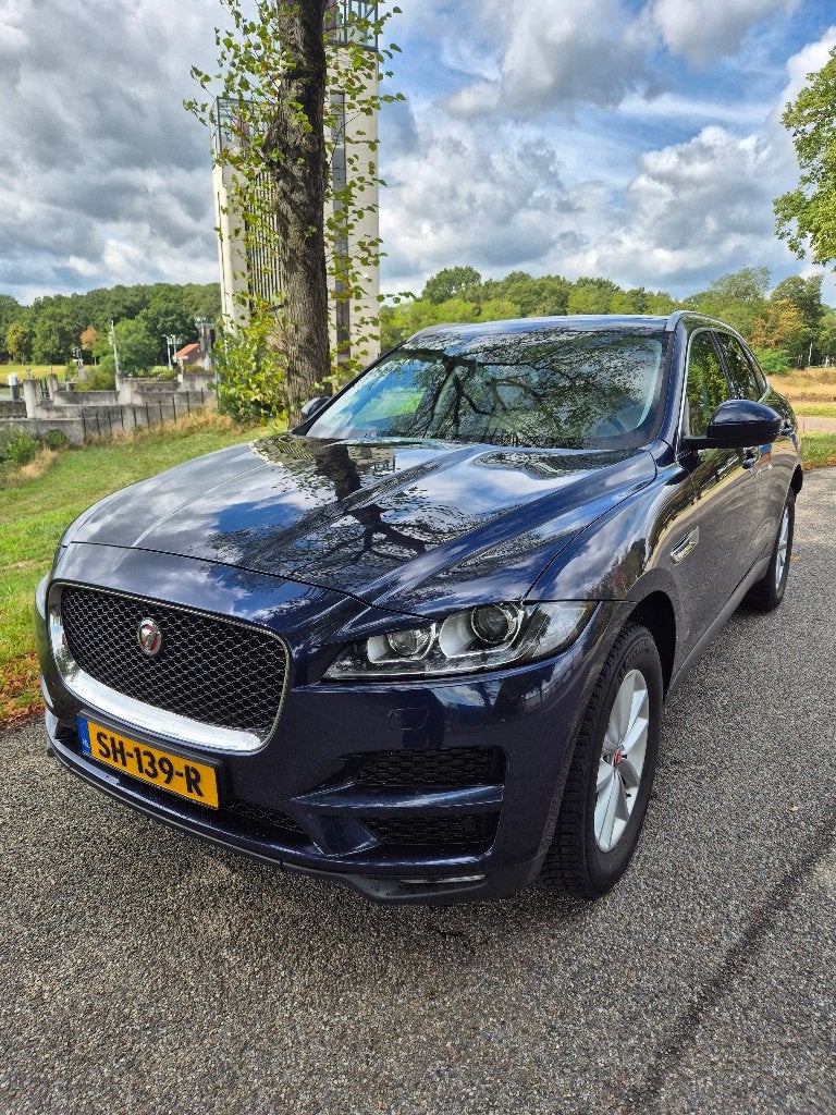 Jaguar F-Pace 20d 2.0 180pk AWD Aut 2018 Blauw, Auto's, Jaguar, Dealer onderhouden, Euro 6, 4 cilinders, Overige kleuren