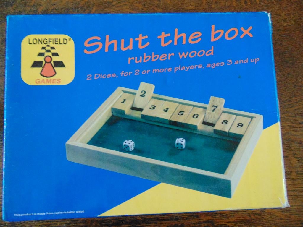 Shut the Box, Hobby en Vrije tijd, Gezelschapsspellen | Overige, Vijf spelers of meer, Ophalen of Verzenden, Zo goed als nieuw