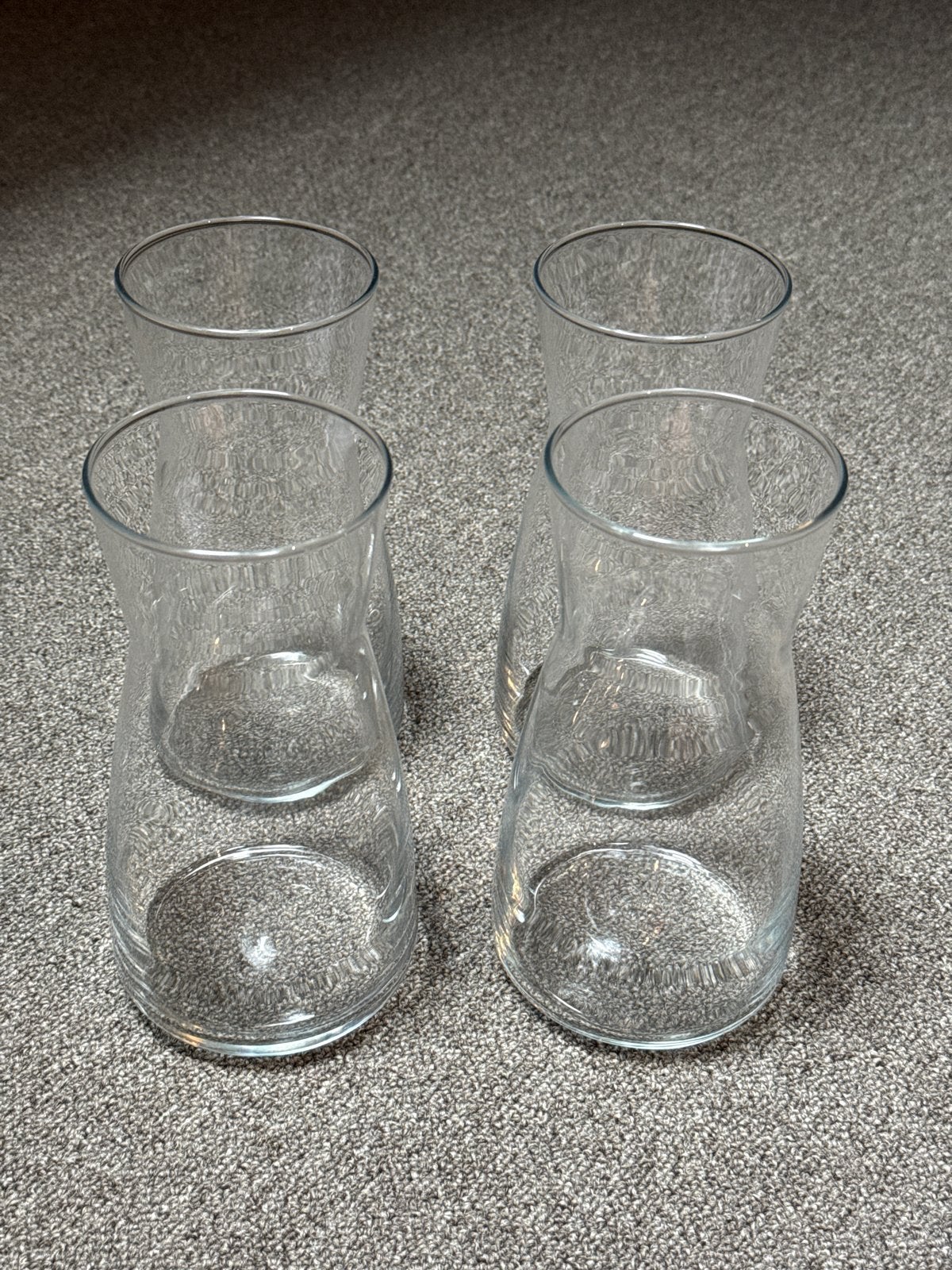 Set van 4 glazen waterkannen, Ophalen of Verzenden