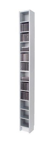 8x Benno Ikea - Witte boeken/CD/DVD-rek, Ophalen, Met plank(en), Gebruikt, 100 tot 150 cm