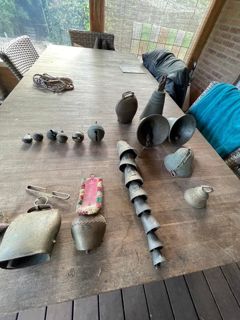 Diverse verzameling van oude bellen, Ophalen of Verzenden