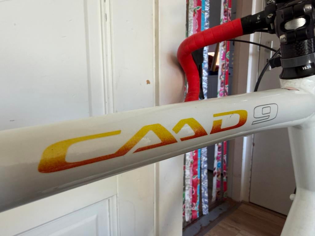 Cannondale CAAD9 Racefiets - Metalliic wit., 28 inch, Gebruikt, Aluminium, Meer dan 20 versnellingen