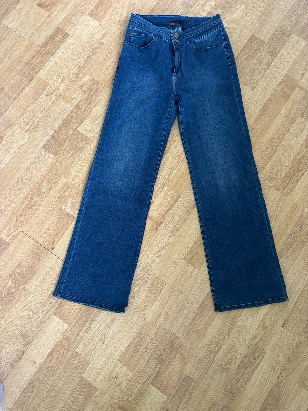 Corel spijkerbroek met wijde pijpen maat 42, Kleding | Dames, Blauw, Maat 42/44 (L), Ophalen of Verzenden, Lang