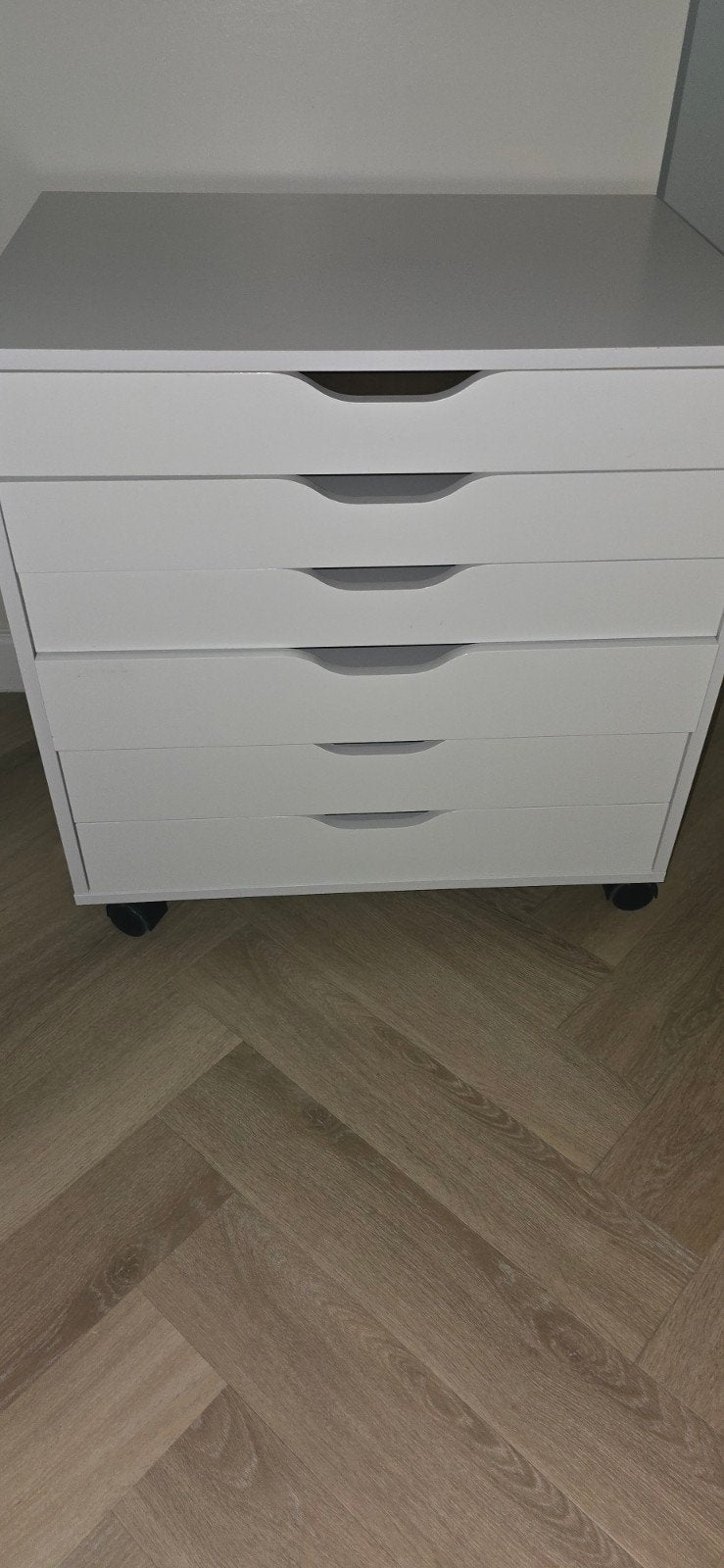 IKEA Alex ladeblok op wielen, wit, 5 laden, Ophalen, Overige materialen, Gebruikt, Modern, functioneel