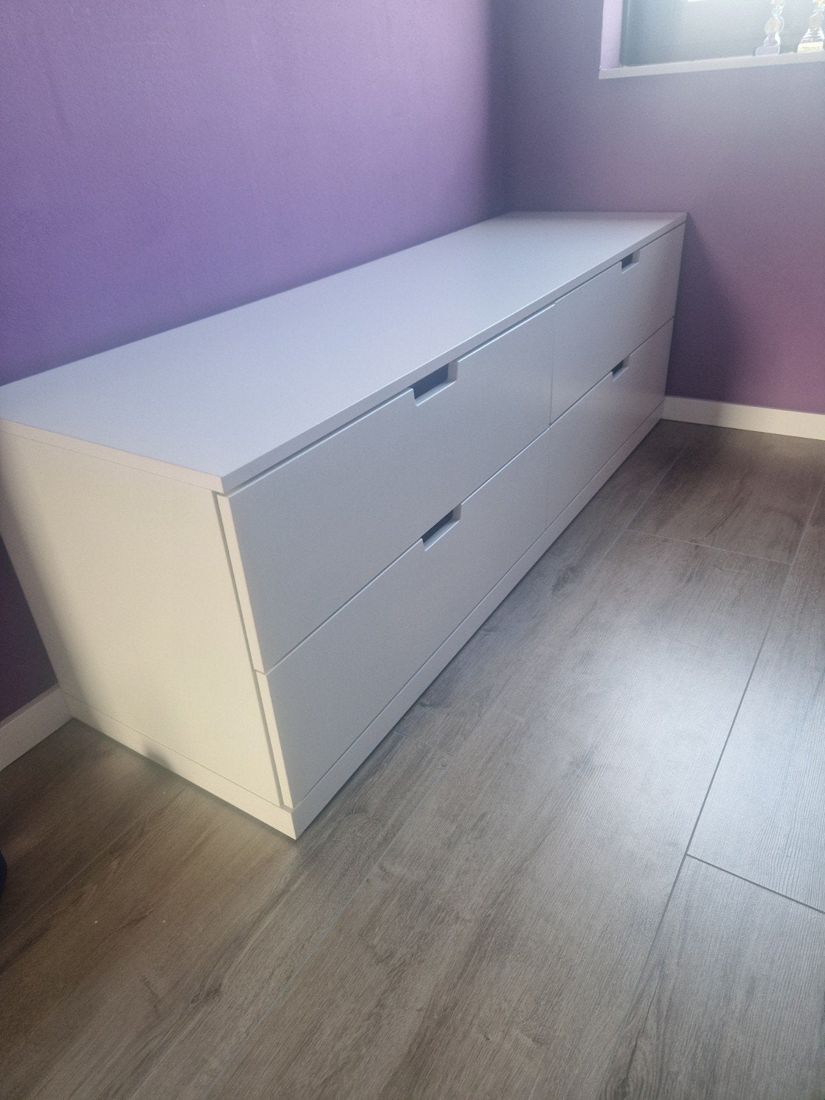 IKEA NORDLI ladekast met 4 laden - wit, Ophalen, Modern, Scandinavisch, 150 tot 200 cm, Zo goed als nieuw