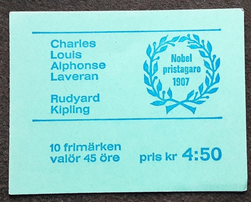 Postzegelboekje Zweden – Nobel Prijswinnaars 1907  Charles, Postzegels en Munten, Ophalen of Verzenden, Zweden, Postfris
