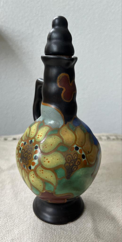Goedewaagen Zonnebloem Kruikje - Art Deco Keramiek, Antiek en Kunst, Ophalen of Verzenden