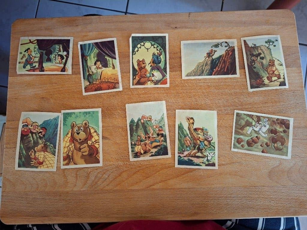 plaatjes Tom Poes album 50 tot en met 59, Verzamelen, Ophalen of Verzenden, Olivier B, Bommel en Tom Poes, Gebruikt, Plaatje, Poster of Sticker