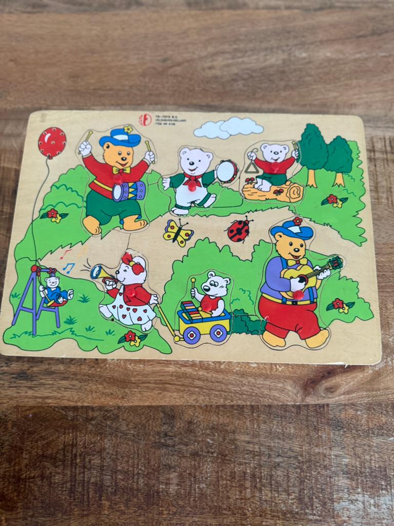 Toi toys vintage puzzel met geluid, Ophalen of Verzenden, Gebruikt, Overige typen