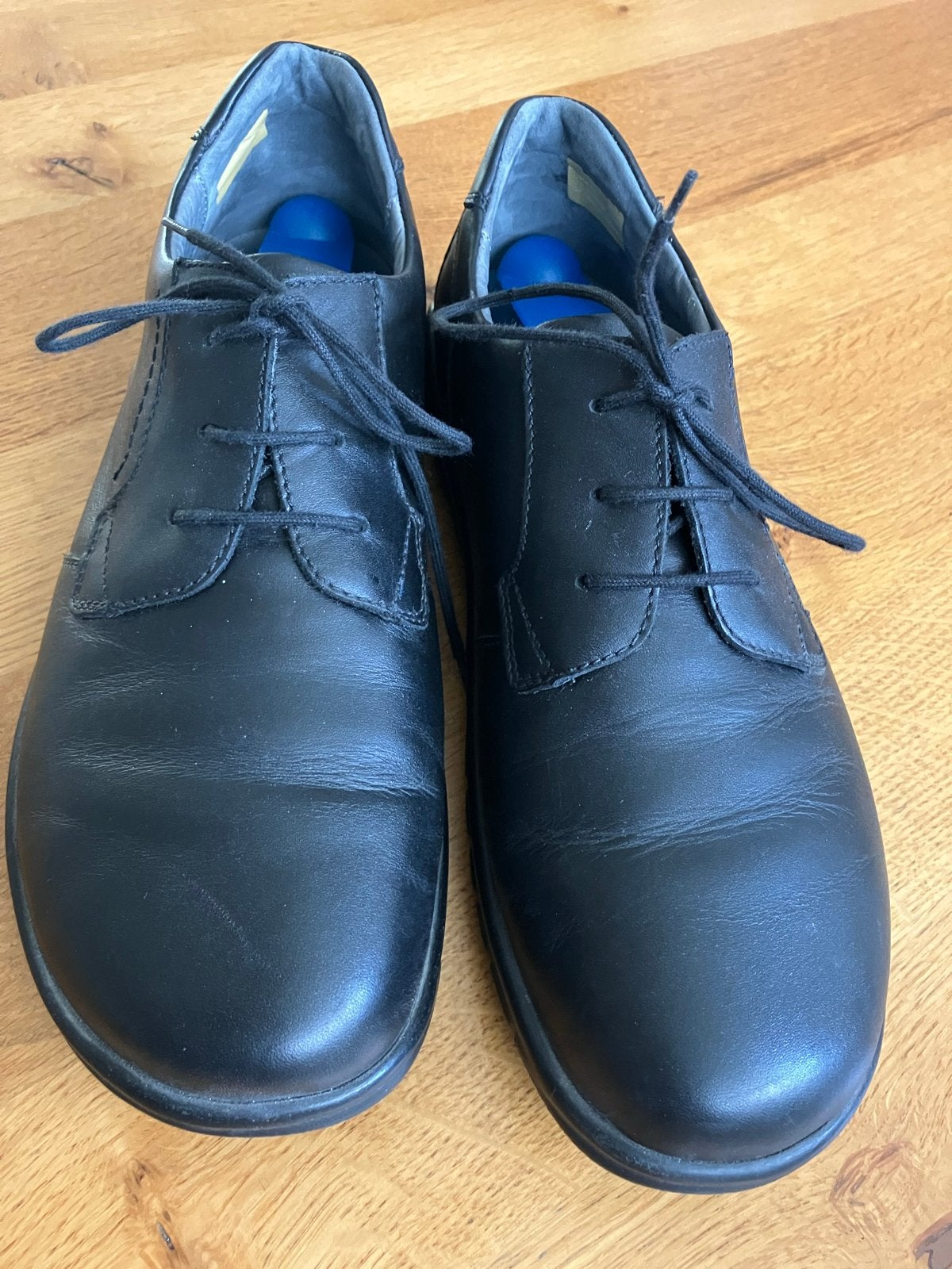 Waldlaufer heren veterschoenen, zwart gladleer, maat 44+, wi, Zwart, Ophalen of Verzenden, Zo goed als nieuw, Veterschoenen