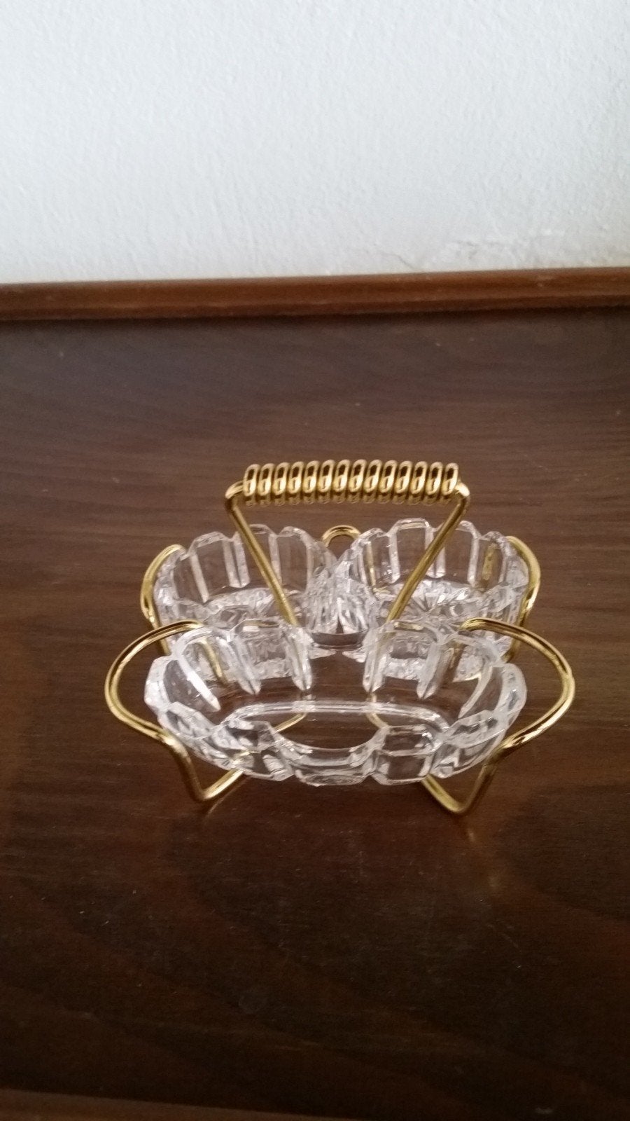 zout/peper/mosterd stelletje glas in metalen frame, Verzenden