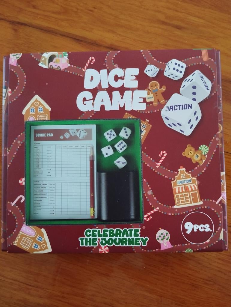 Yahtzee Spelset: offline dobbel kansspel voor Jong en Oud!, Vijf spelers of meer, Ophalen of Verzenden, Nieuw, Onbekend
