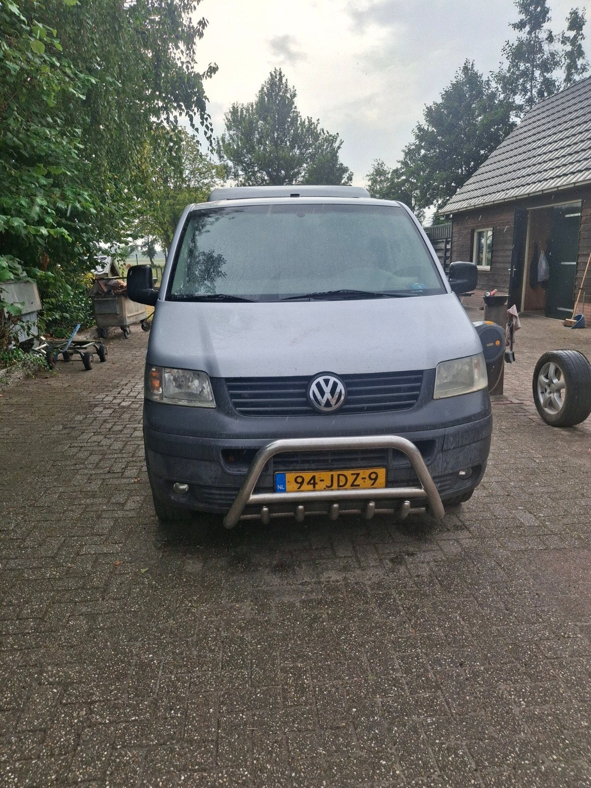 Volkswagen Transporter 1.9 Kombi TDI 62KW 2009 Grijs, Auto's, 241 €/maand, Origineel Nederlands, 9 stoelen, Te koop