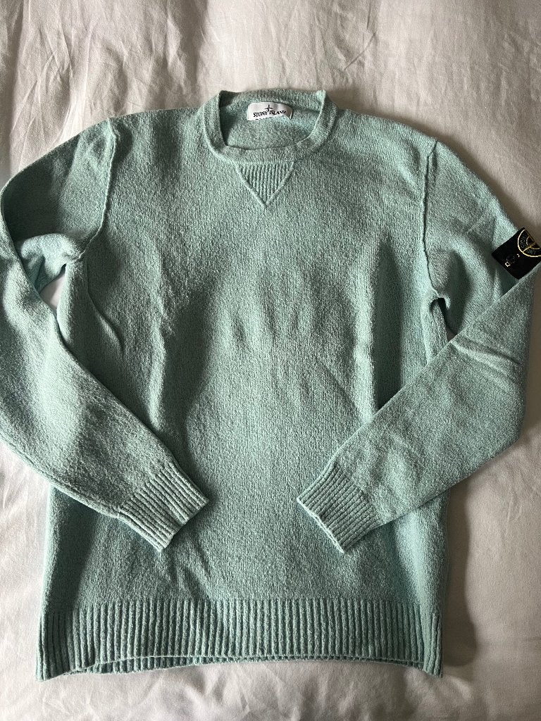 MONCLER heren trui, maat L, lichtblauw, ZEER NETJES !!, Kleding | Heren, Maat 52/54 (L), Moncler, Blauw, Ophalen of Verzenden