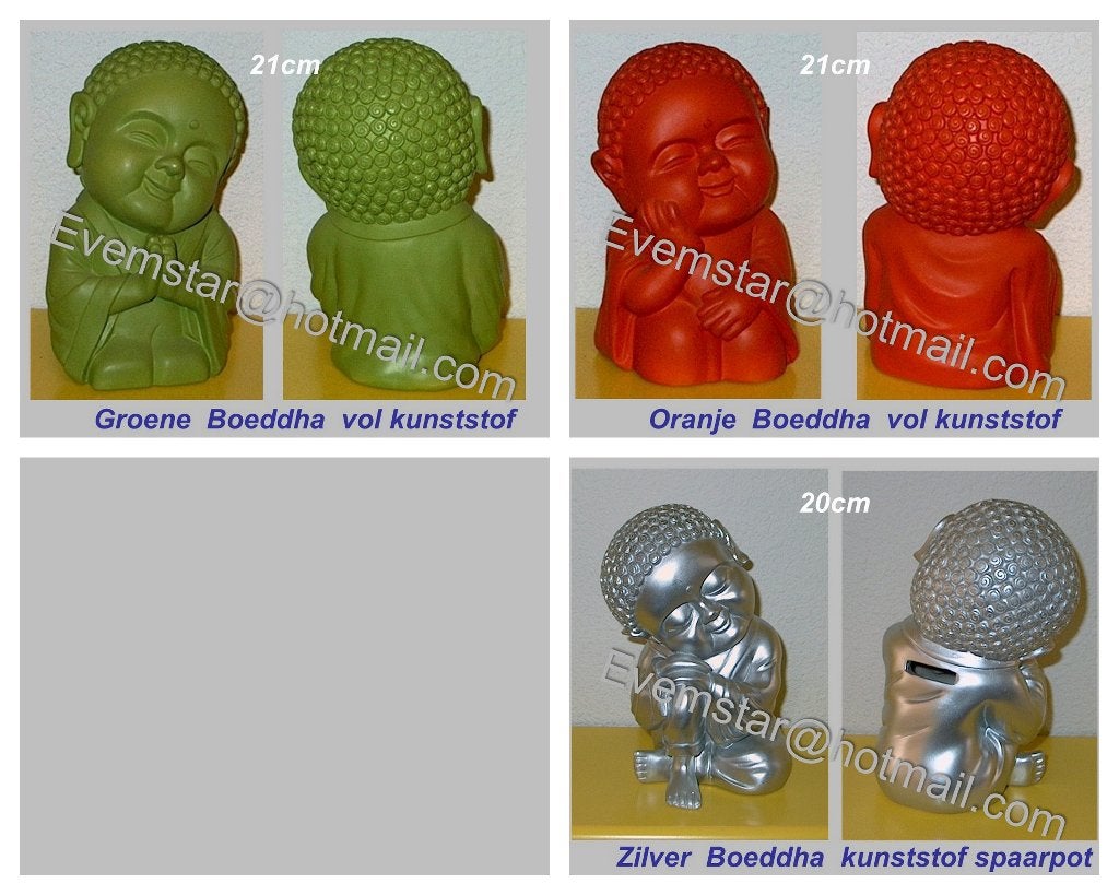 vol kunststof Young boeddha of spaarpot, Ophalen, Nieuw, Kunststof