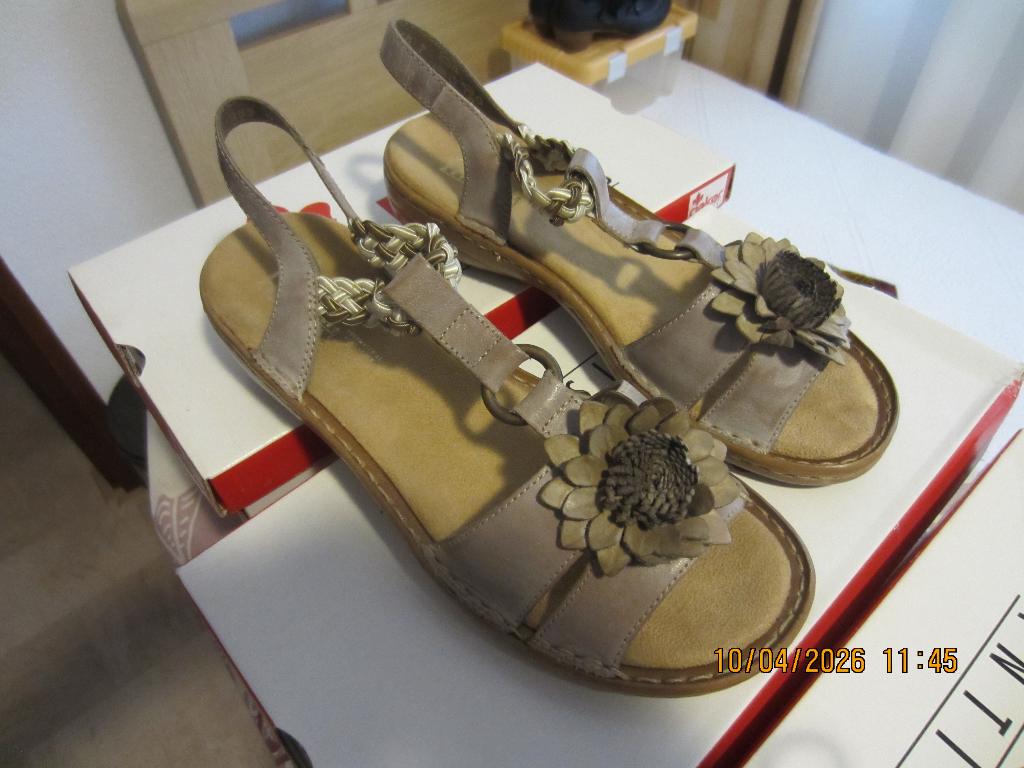DAMES SCHOEN RIEKER, Ophalen, Schoenen met lage hakken, Bruin, Zo goed als nieuw