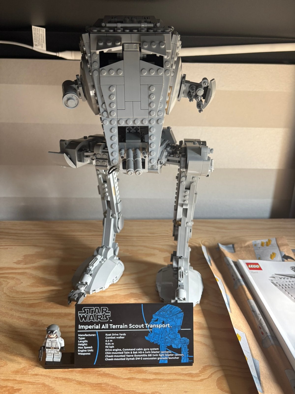 LEGO STAR WARS UCS 75417 AT-ST, Ophalen of Verzenden, Zo goed als nieuw