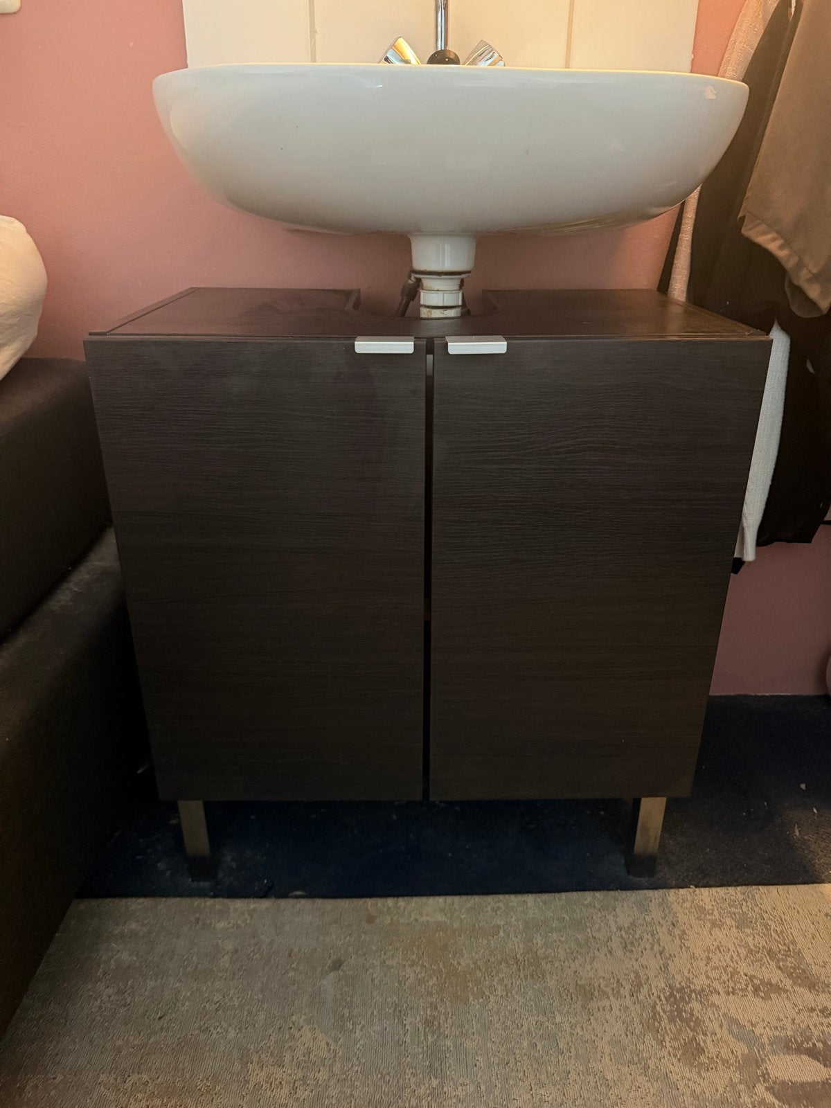 Wastafelkast antraciet, Huis en Inrichting, Badkamer | Badkamermeubels, Ophalen, Gebruikt, 50 tot 100 cm, Minder dan 100 cm