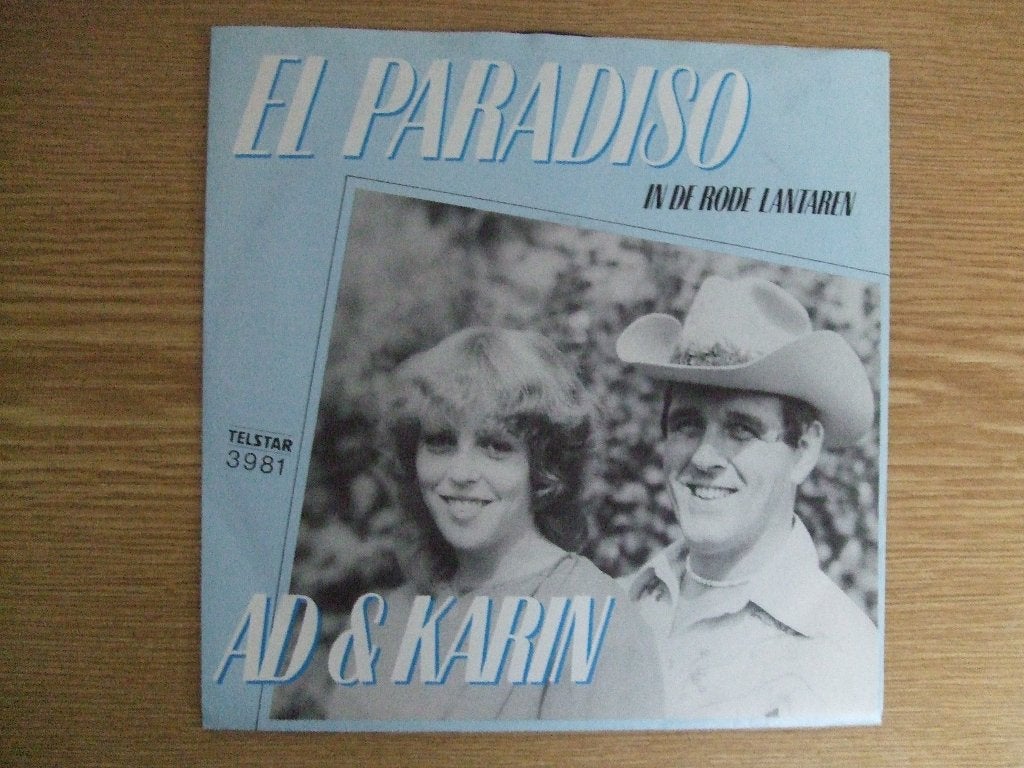 TELSTAR 3981  AD & KARIN   EL PARADISO / IN DE RODE LANTAARN, Cd's en Dvd's, 7 inch, Ophalen of Verzenden, Zo goed als nieuw, Nederlandstalig