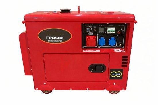 Diesel aggregaat 8500W 8,5kVA, redelijk stil, Doe-het-zelf en Verbouw, Aggregaten, Dieselolie, Geluidgedempt, Ophalen of Verzenden