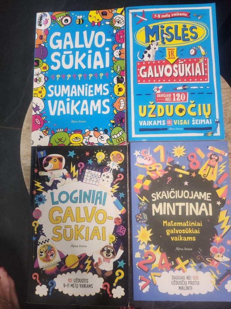 Set van 7 Litouwse kinderpuzzelboeken, Ophalen of Verzenden, Zo goed als nieuw, Alma littera, Non-fictie