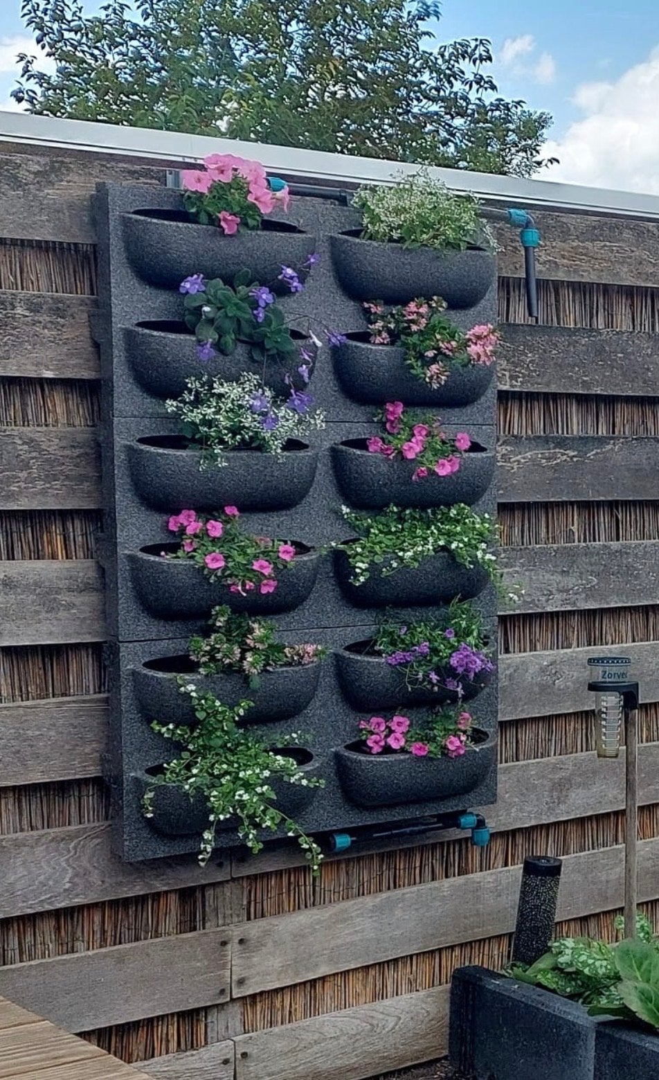 Verticaal Tuinsysteem voor Sierplanten, Kruiden, Aardbeien, Kunststof, Gebruikt, Ophalen of Verzenden, Balkon