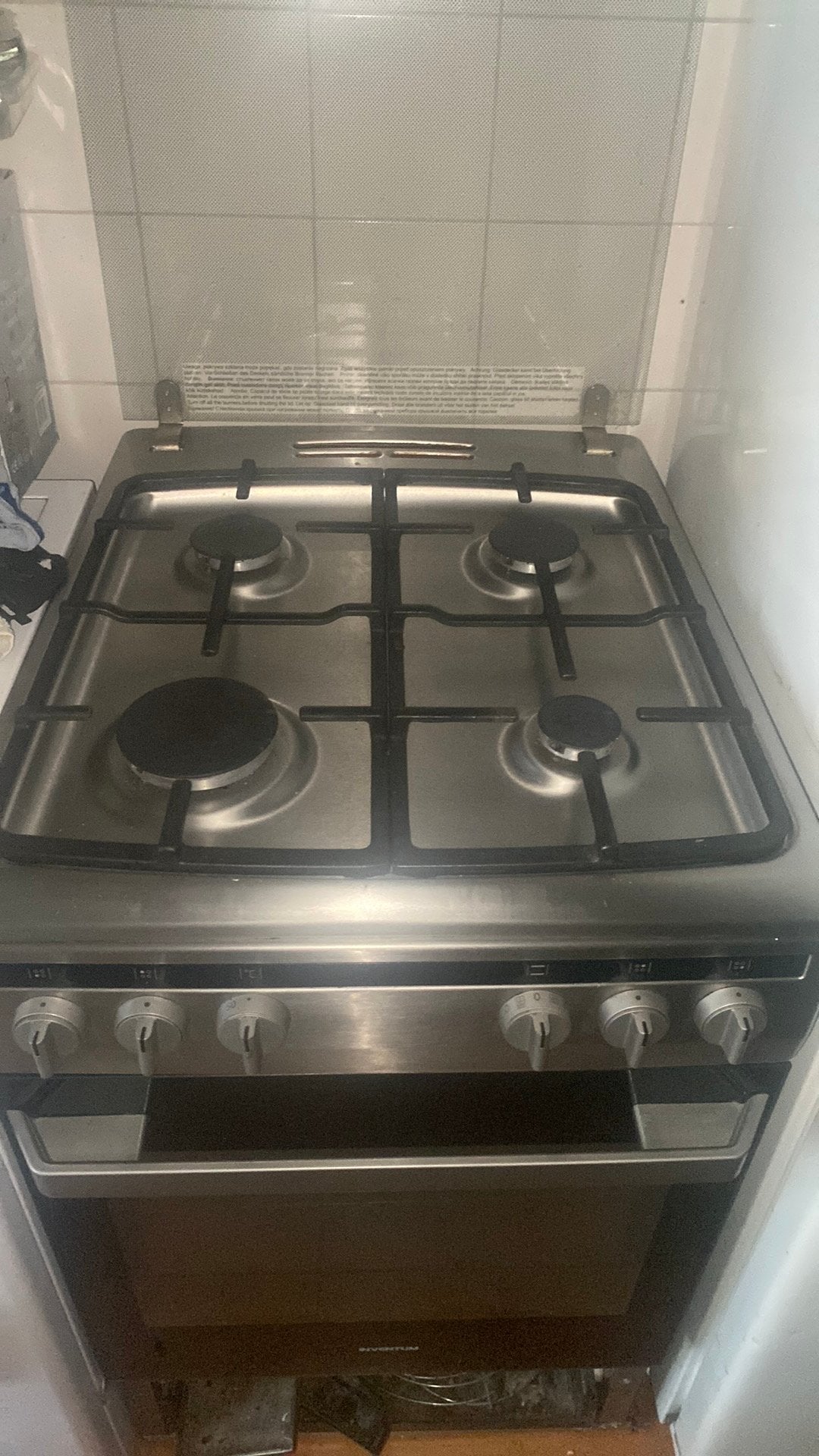 Goedwerkend gasfornuis met oven., Witgoed en Apparatuur, Gebruikt, Gas, Vrijstaand, 85 tot 90 cm