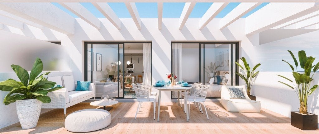 Modern appartement in CARIHUELA exclusief wooncomplex., Huizen en Kamers, Spanje, 3 kamers, CARIHUELA, Stad