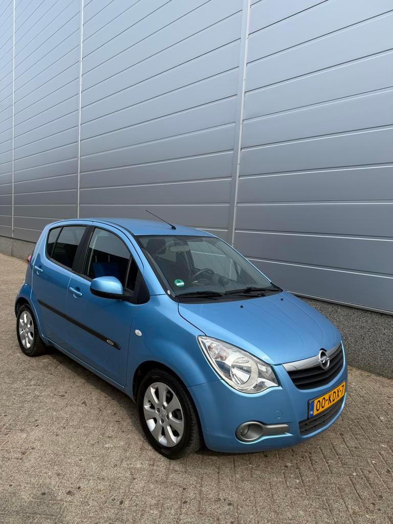 Nette en dealer onderhouden Opel Agila 1.0 12V uit 2009, 31 €/maand, Blauw, 996 cc, Origineel Nederlands
